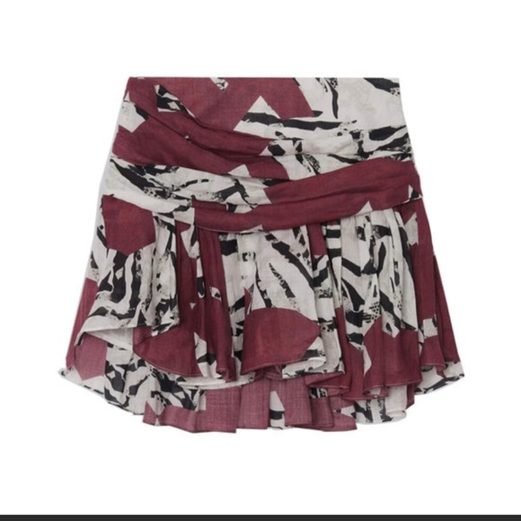 NWOT - Hernan abstract-print mini skirt from IRO size 44 - Picture 3 of 12